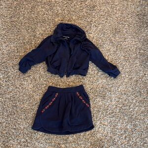 Garnet Hill girls matching set.